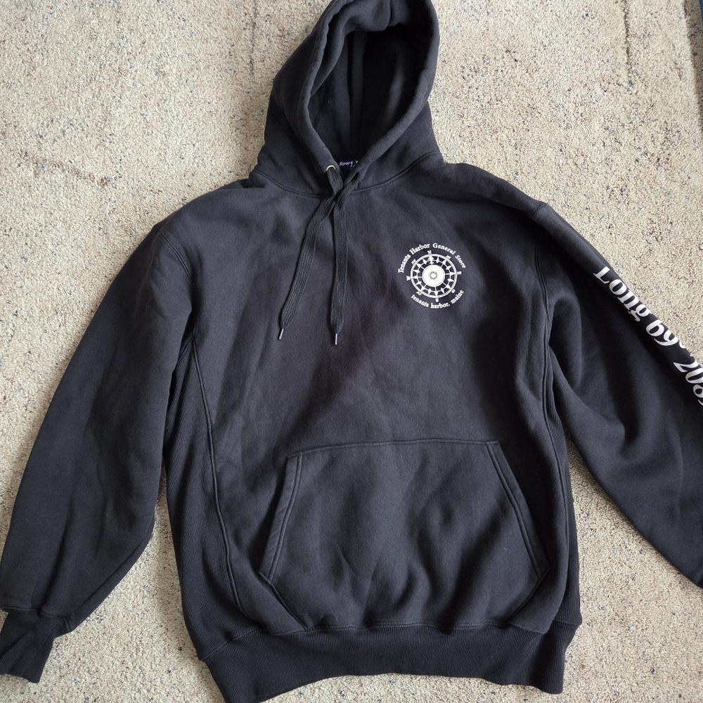 Sport-Tek Black Hoodie with White Logo